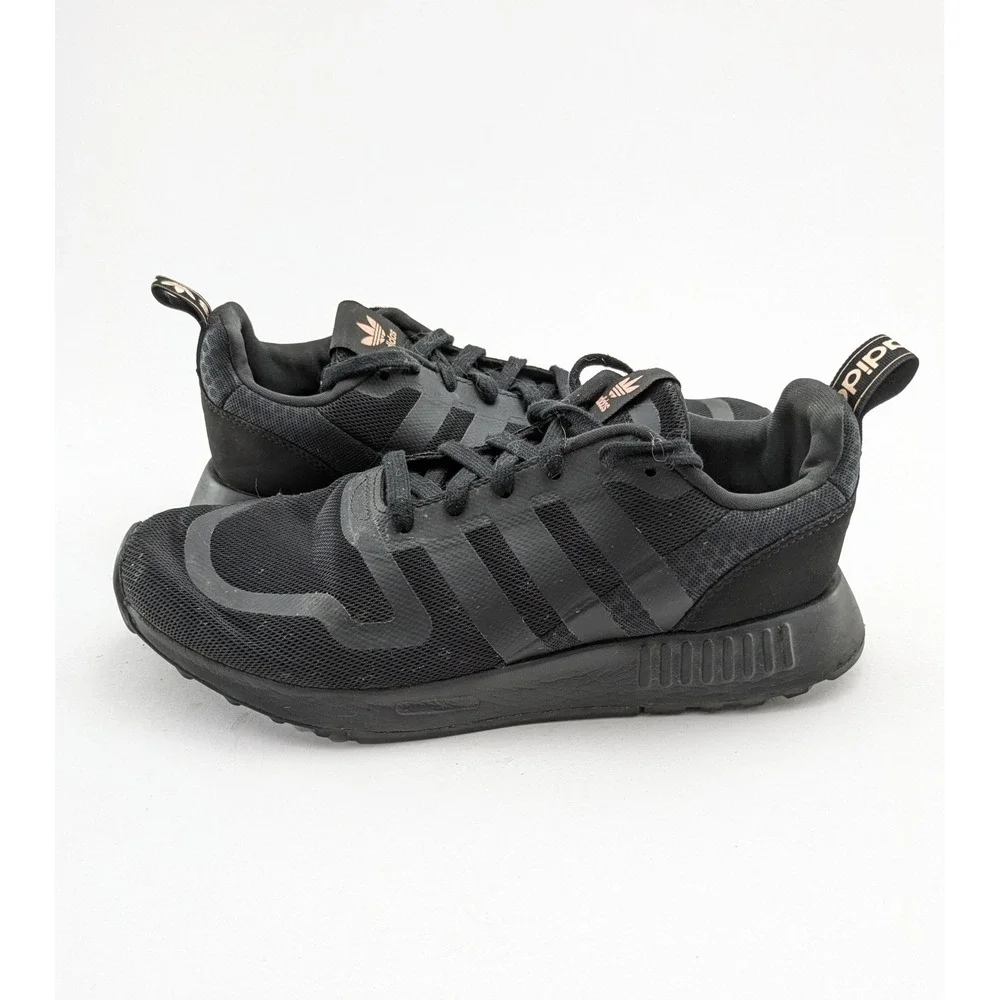 Womens Adidas Multix Originals Triple Black Running Gym Shoes FZ3453 Size 10